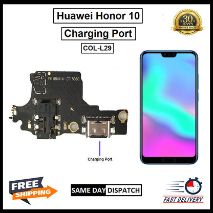For Huawei Honor 10 COL-L29 USB Replacement Charging Port Board Flex Connector 