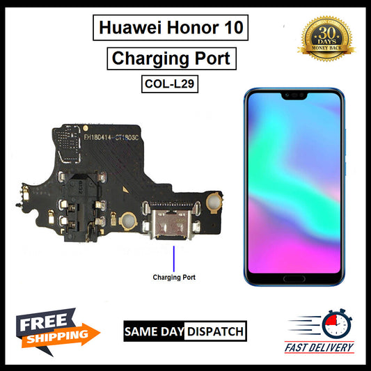 For Huawei Honor 10 COL-L29 USB Replacement Charging Port Board Flex Connector 