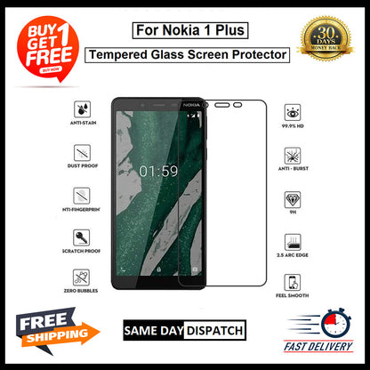 2X For Nokia 2/ 5 /7 Plus /1 Plus / 1.3 /1.4 /2.1 /2.2 Tempered Glass Protector