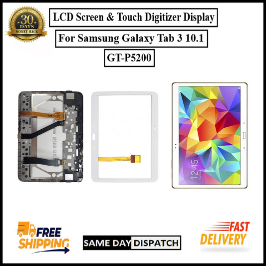 For Samsung Galaxy Tab 3 10.1 GT-P5200 LCD Display Touch Screen Digitizer