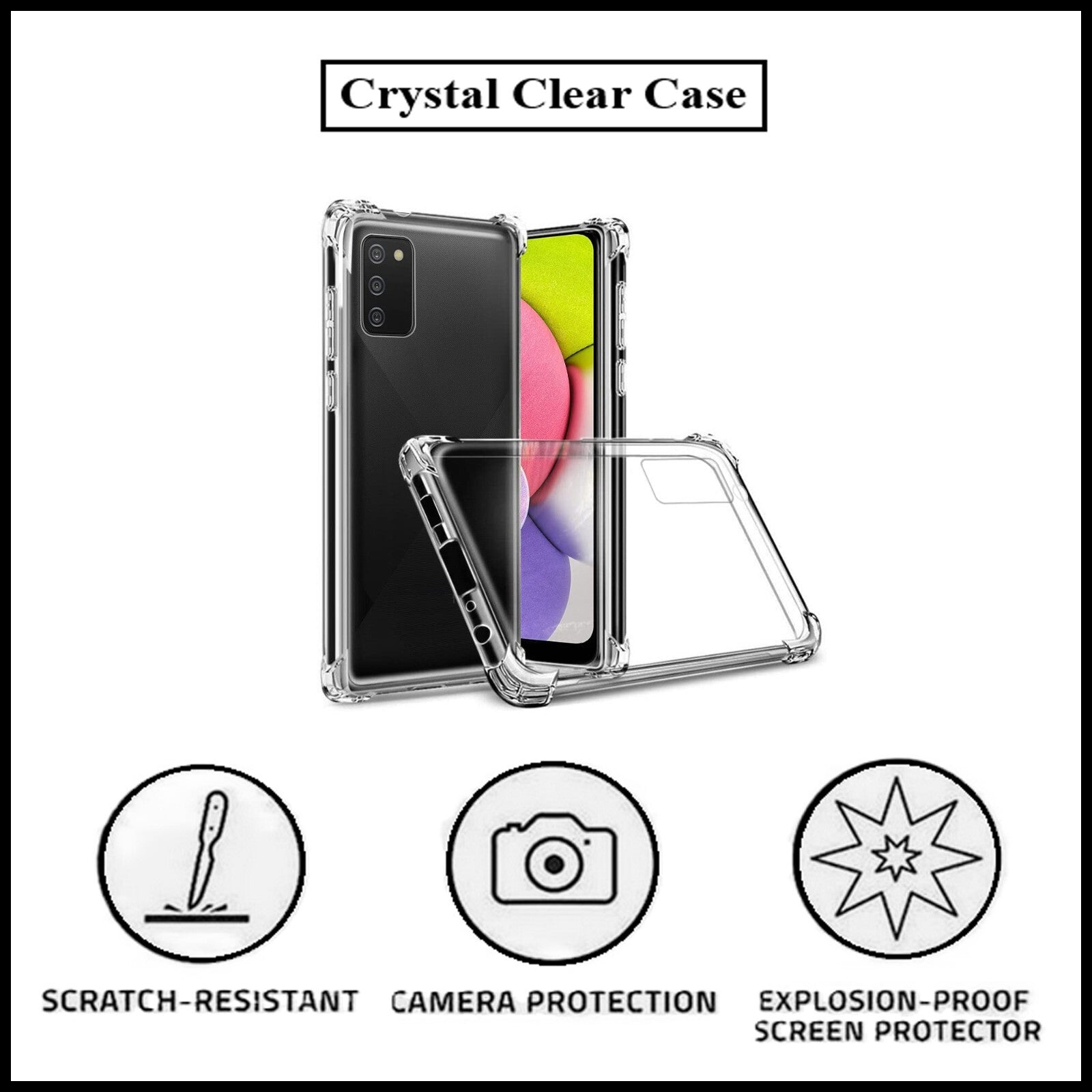 For Samsung Galaxy A03s King Kong Anti Burst & Silicon Shockproof Case Cover