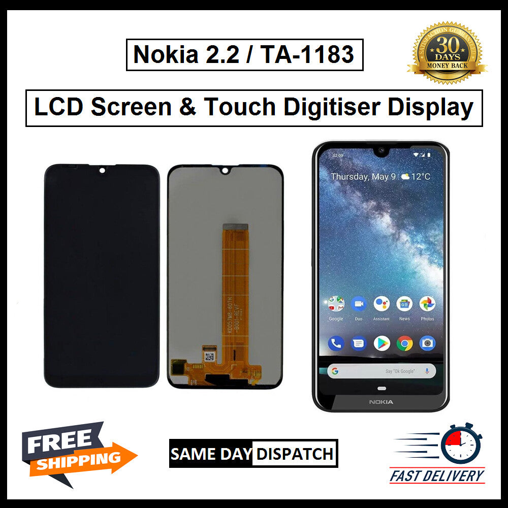 For Nokia 2.2 / TA-1227 LCD Screen Display Touch Digitizer Replacement Assembly 