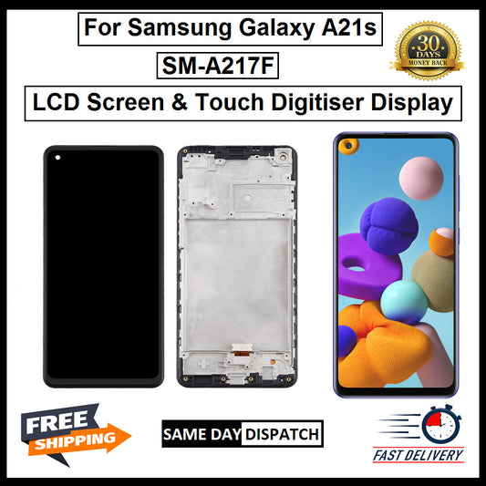 For Samsung Galaxy A21s / SM-A217F LCD With Frame Display Screen Replacement