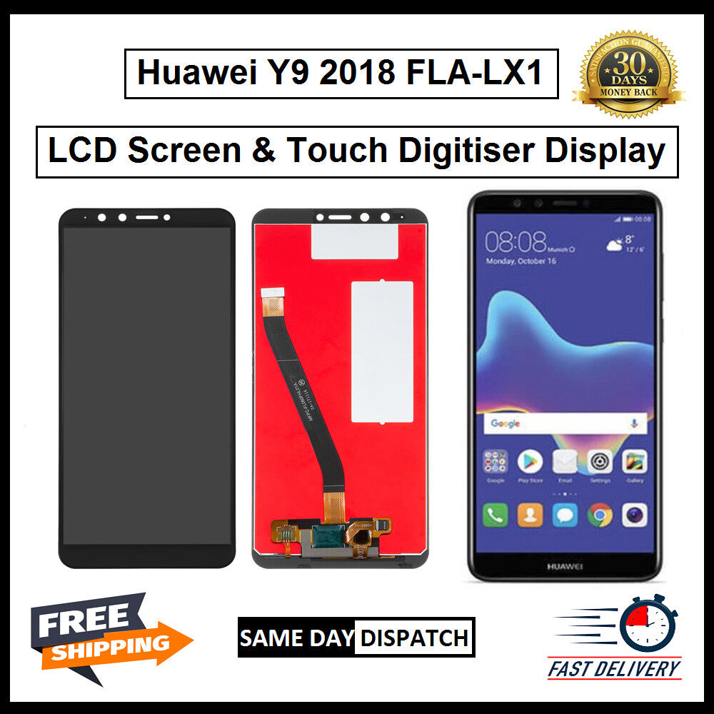 For Huawei Y9 2018 FLA-LX1 Display Screen Touch Digitizer Replacement LCD