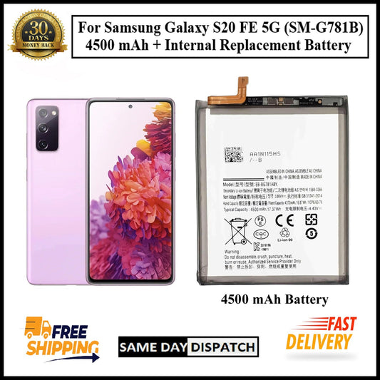 For Samsung Galaxy S20 FE 5G ( SM-G781B ) 4500mAh+ Internal Replacement Battery