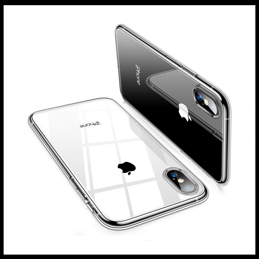 For Apple iPhone XS Slim Clear Shockproof Gel Phone Cover